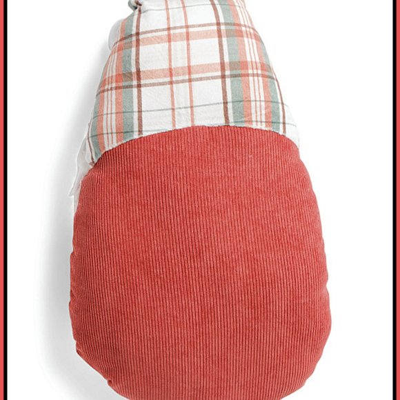 NEW RARE Novagratz Large Orange Halloween Gnome Shaped Pillow 13" x 22" - Picture 2 of 4